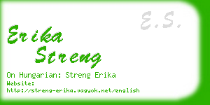 erika streng business card